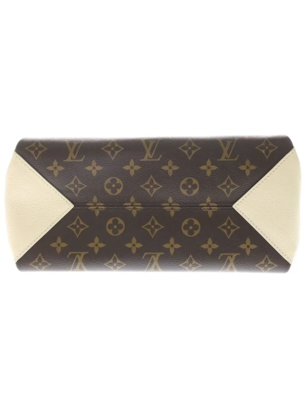 Louis Vuitton Monogram Vendome BB Cream 2-Way Shoulder Bag Brown Ivory Leather